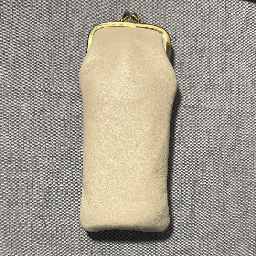 Elegant Cream Flask Clutch